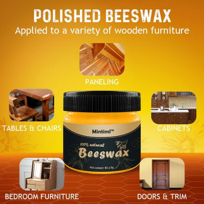Cire D'Abeille Pour Meubles Pour Assaisonnement Du Bois Nettoyant Et Polissage Pour Meubles En Bois